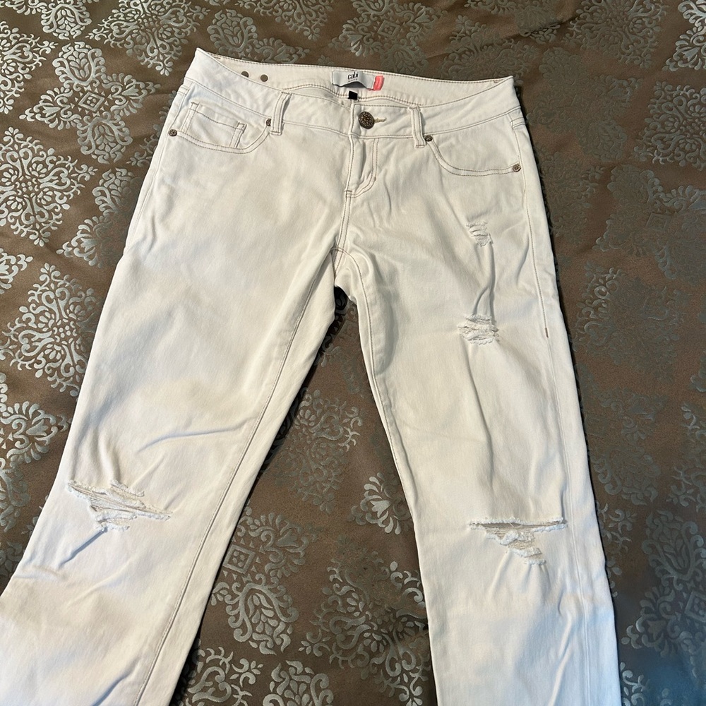Cream Cabi Jeans size 4